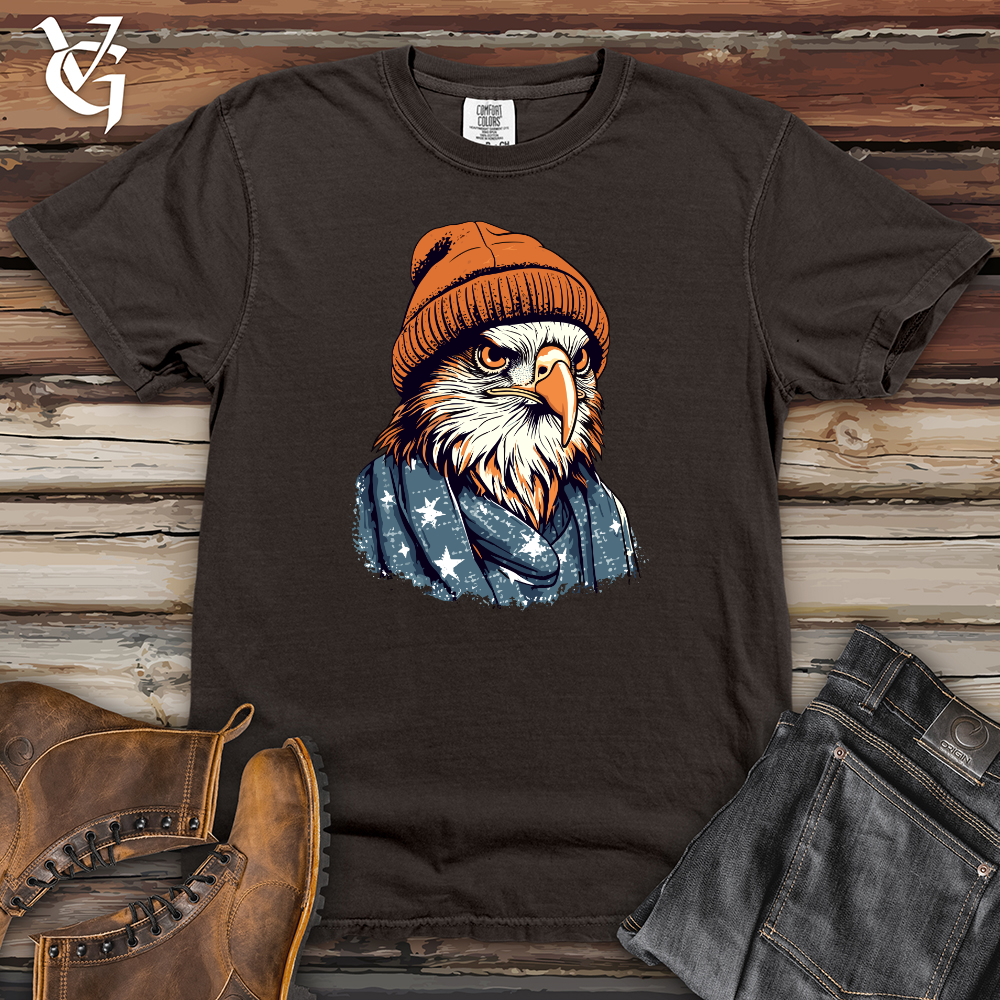 Viking Goods Patriotic Hawk Heavy Cotton Comfort Colors Tee Pepper / L