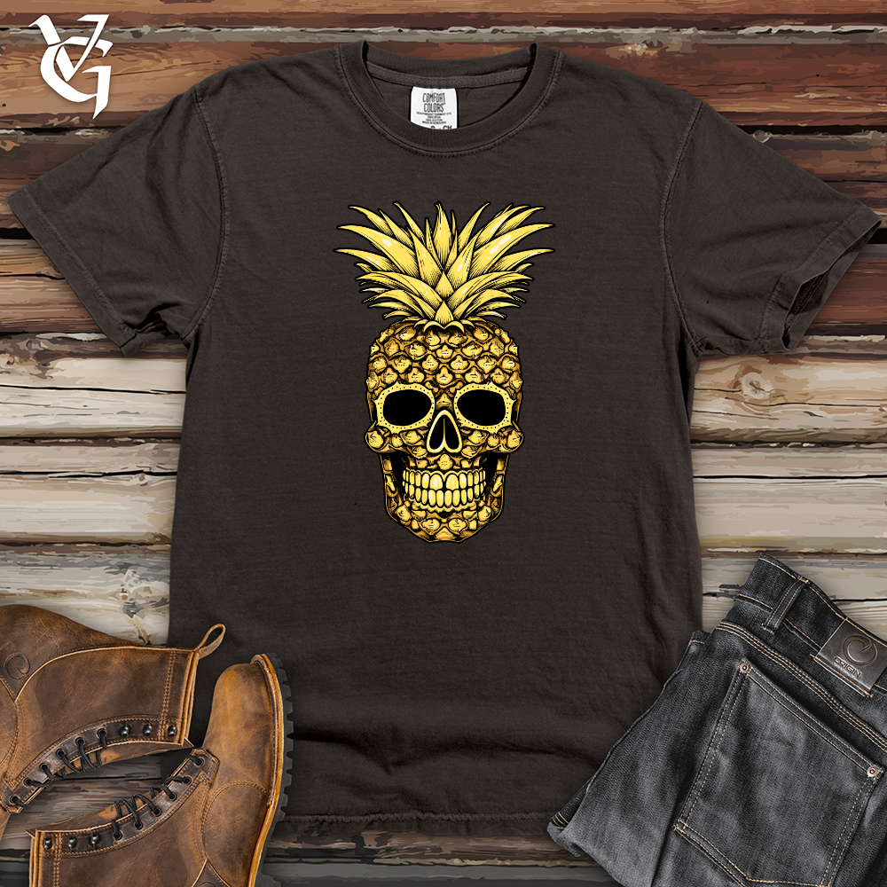 Viking Goods Pineapple Galaxy Skull Heavy Cotton Comfort Colors Tee Pepper / L