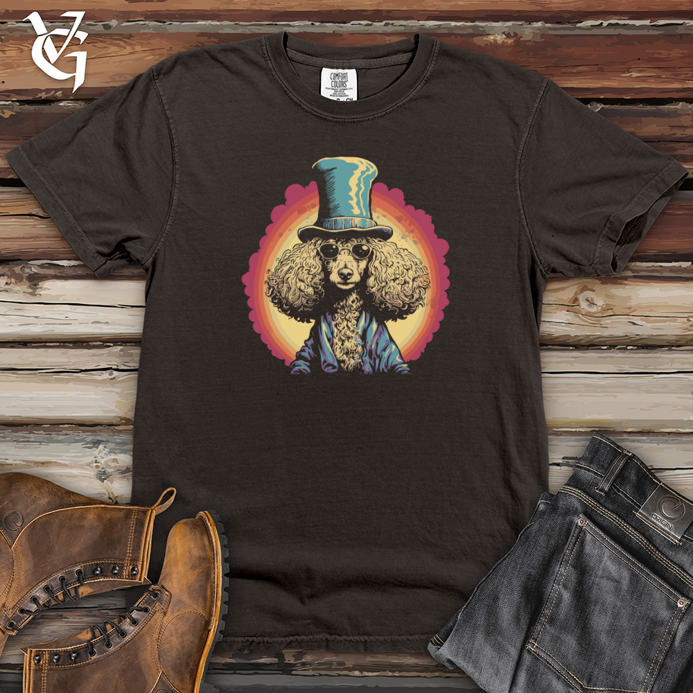 Viking Goods Poodle Funky Vibes Heavy Cotton Comfort Colors Tee Pepper / L