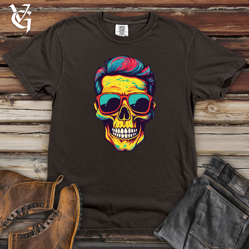 Viking Goods Pop Skull Revival Heavy Cotton Comfort Colors Tee Pepper / L