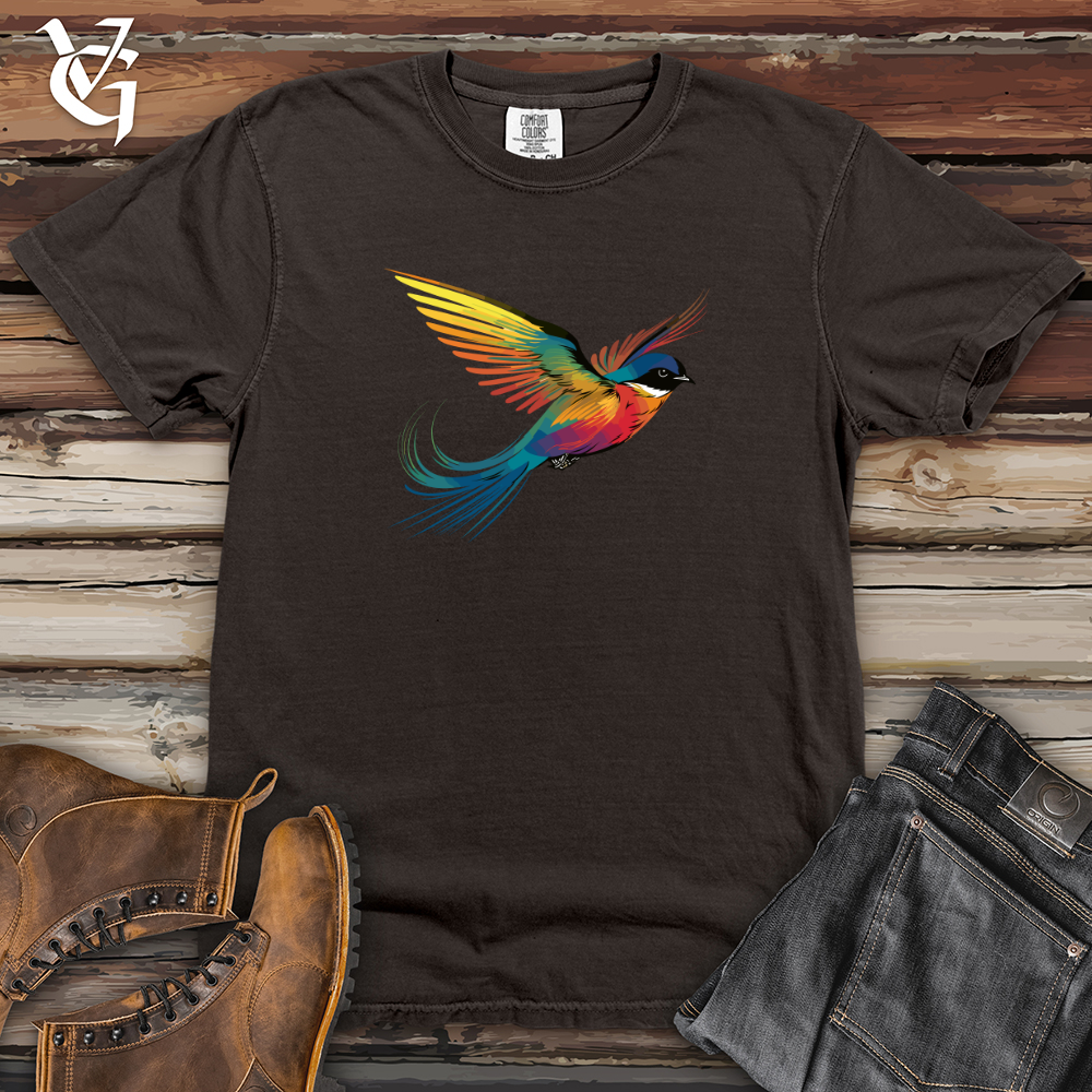 Viking Goods Prismatic Winged Swallow Heavy Cotton Comfort Colors Tee Pepper / L