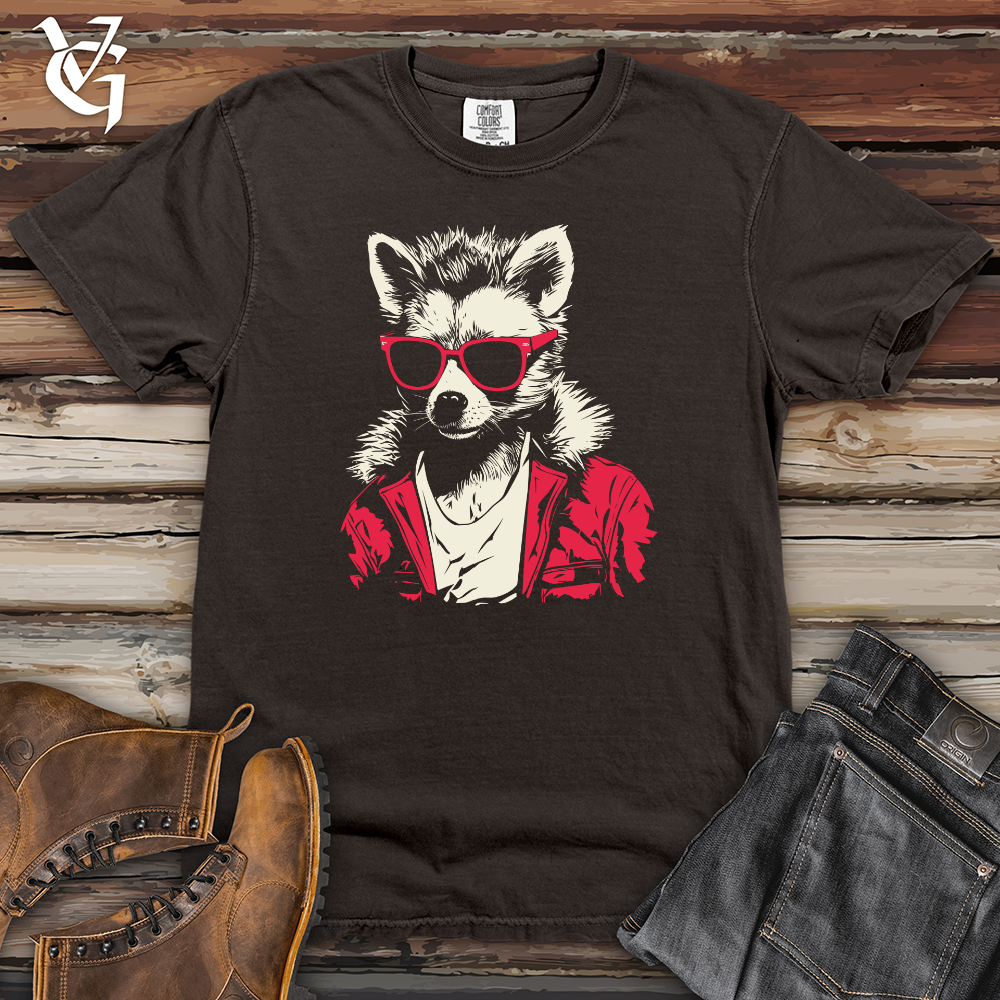 Viking Goods Raccoon Retro Heavy Cotton Comfort Colors Tee Pepper / L