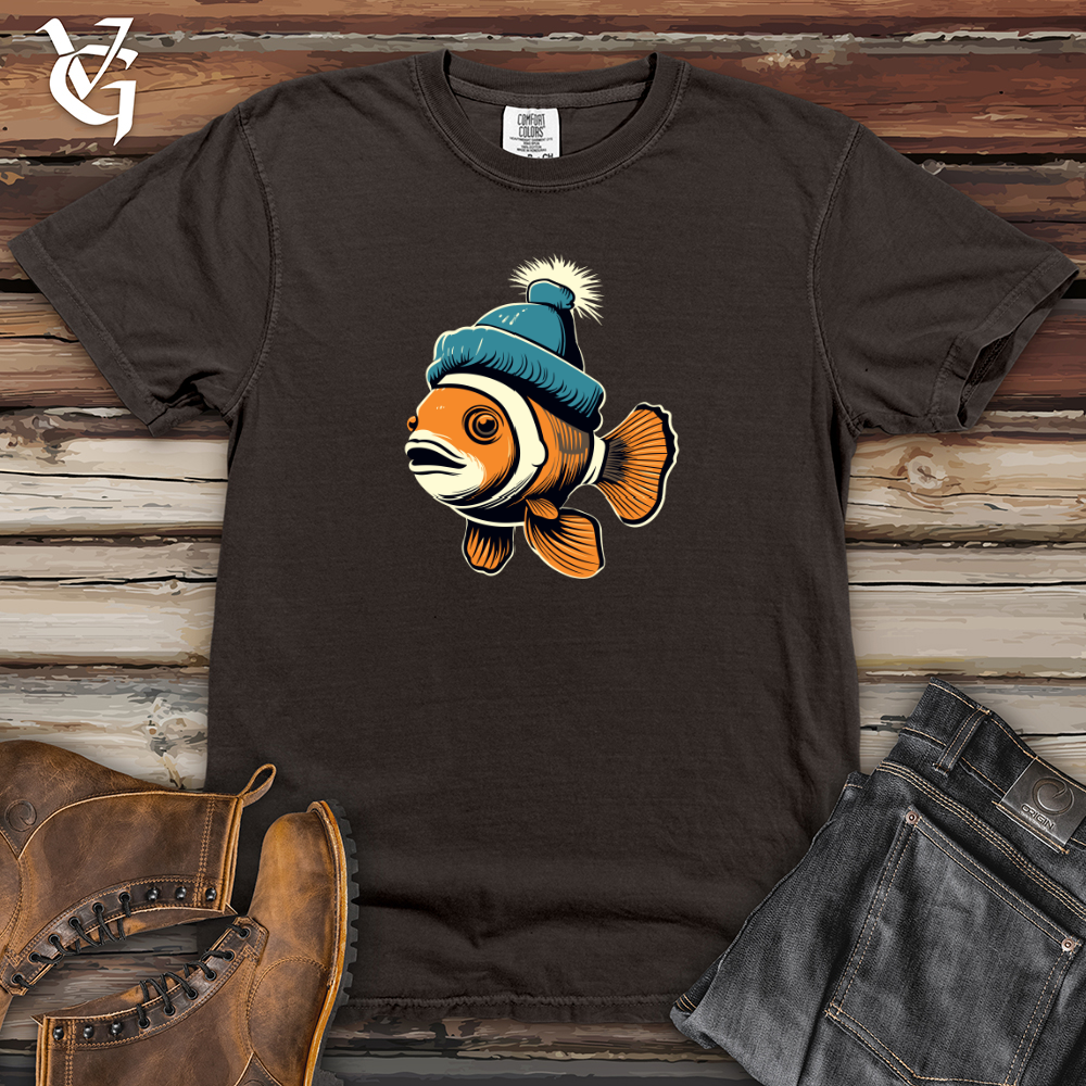 Viking Goods Retro Beanie Clownfish 01 Heavy Cotton Comfort Colors Tee Pepper / L