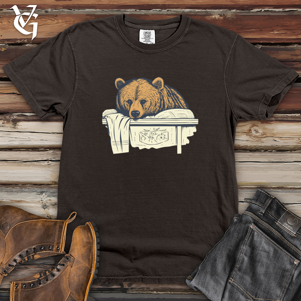 Viking Goods Retro Bedtime Bear Heavy Cotton Comfort Colors Tee Pepper / L