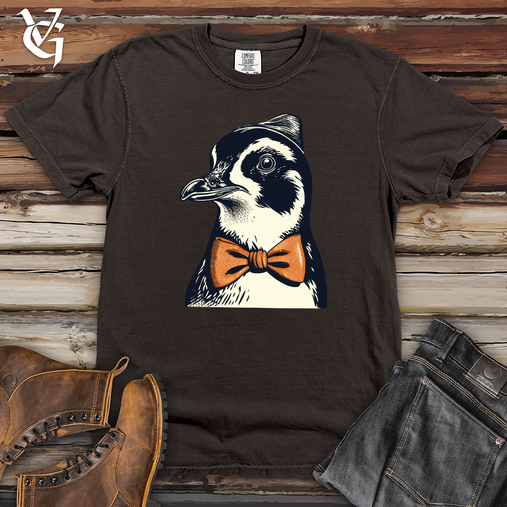 Viking Goods Retro Bow Tie Penguin Heavy Cotton Comfort Colors Tee Pepper / L