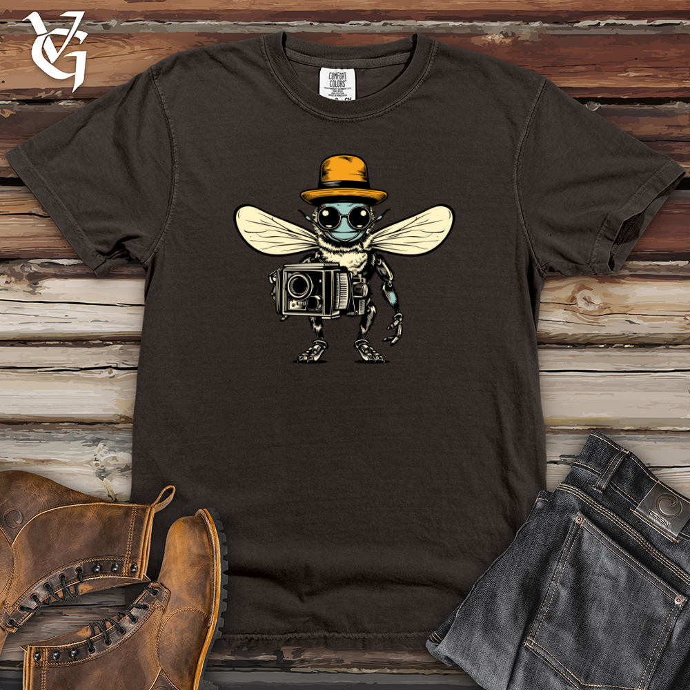 Viking Goods Retro Buzz Lens Heavy Cotton Comfort Colors Tee Pepper / L