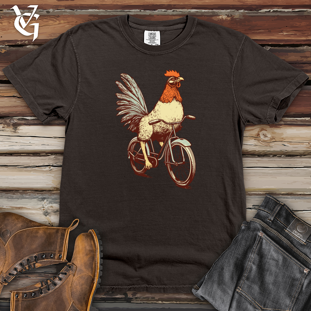 Viking Goods Retro Cluckin Wheels Heavy Cotton Comfort Colors Tee Pepper / L