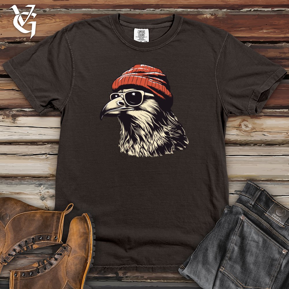 Viking Goods Retro Cool Crow Heavy Cotton Comfort Colors Tee Pepper / L