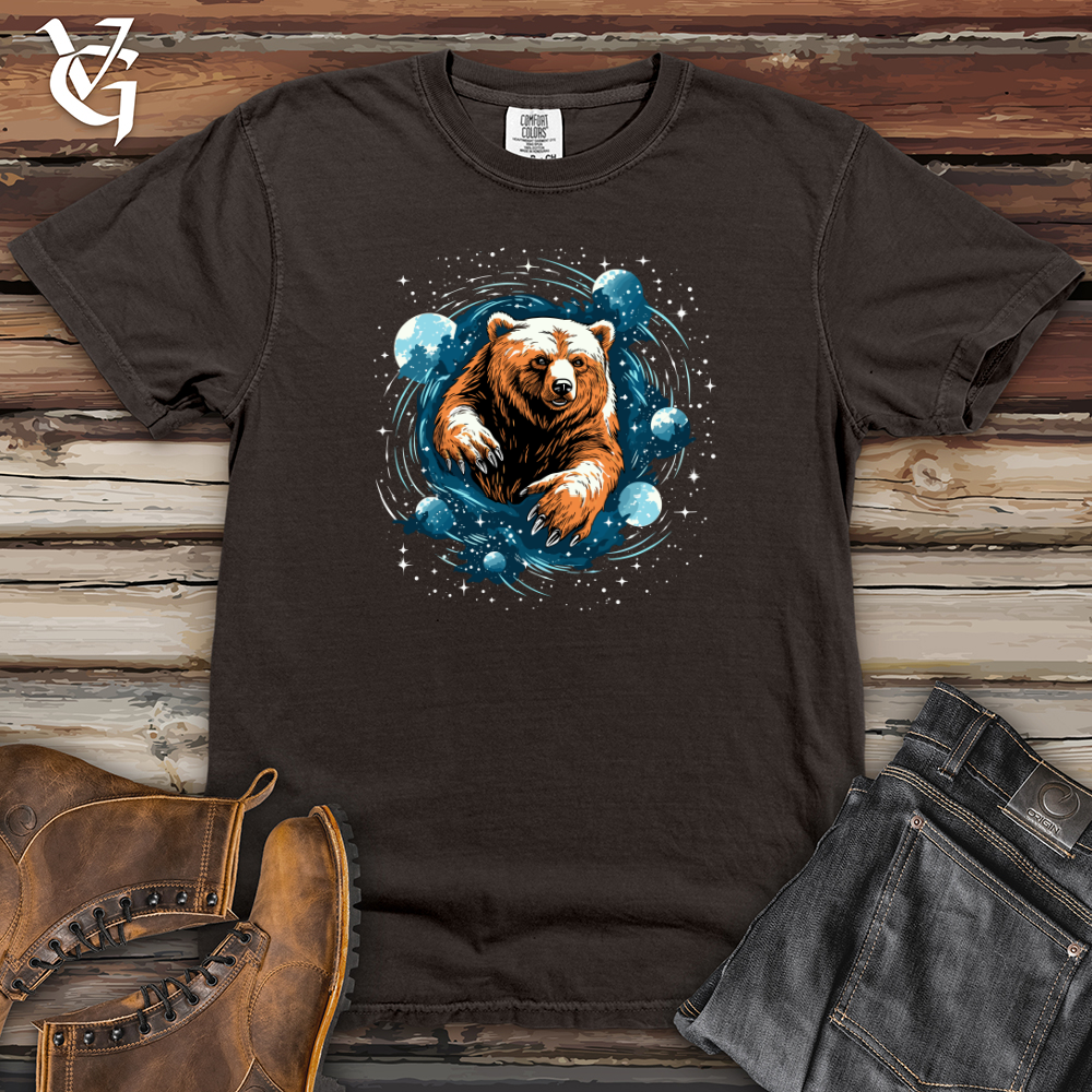 Viking Goods Retro Cosmic Flight Bear Heavy Cotton Comfort Colors Tee Pepper / L