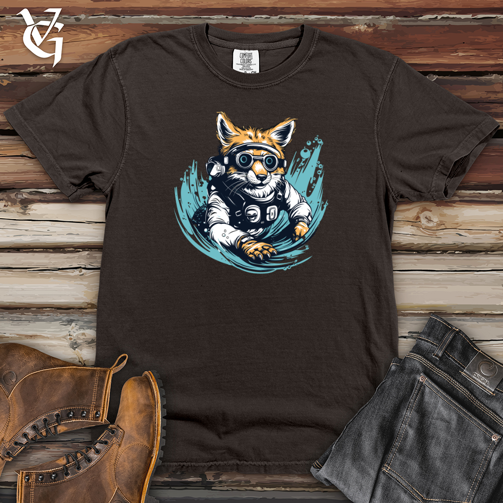 Viking Goods Retro Dive Fox Heavy Cotton Comfort Colors Tee Pepper / L