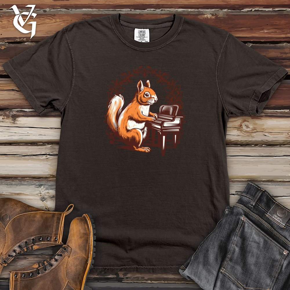 Viking Goods Retro Piano Squirrel 01 Heavy Cotton Comfort Colors Tee Pepper / L