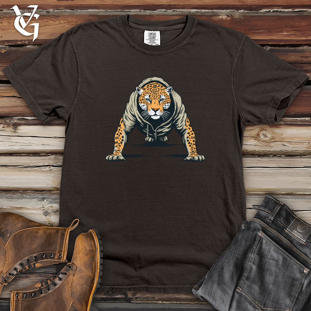 Viking Goods Retro Push Up Cheetah Heavy Cotton Comfort Colors Tee Pepper / L