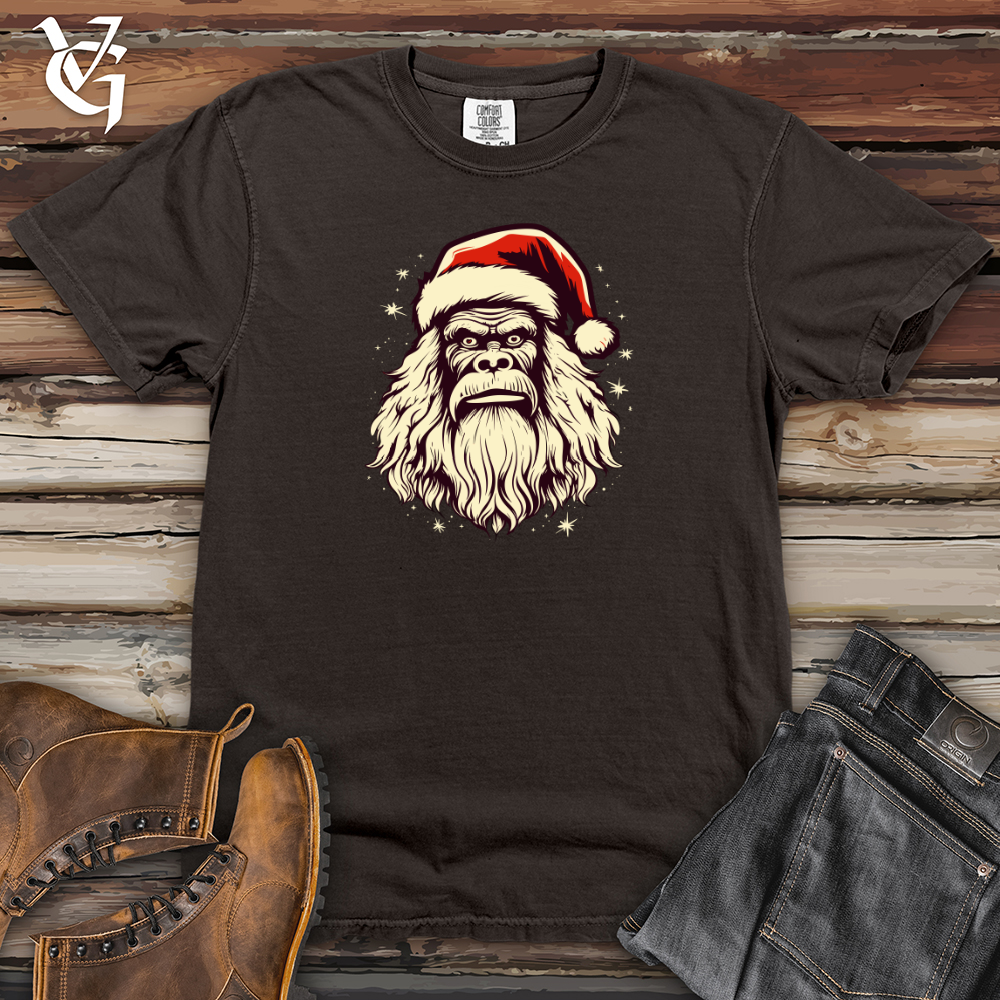 Viking Goods Retro Santa Sasquatch Heavy Cotton Comfort Colors Tee Pepper / L