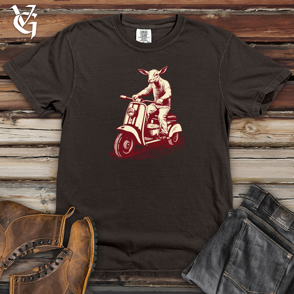 Viking Goods Retro Scootin Farm Heavy Cotton Comfort Colors Tee Pepper / L