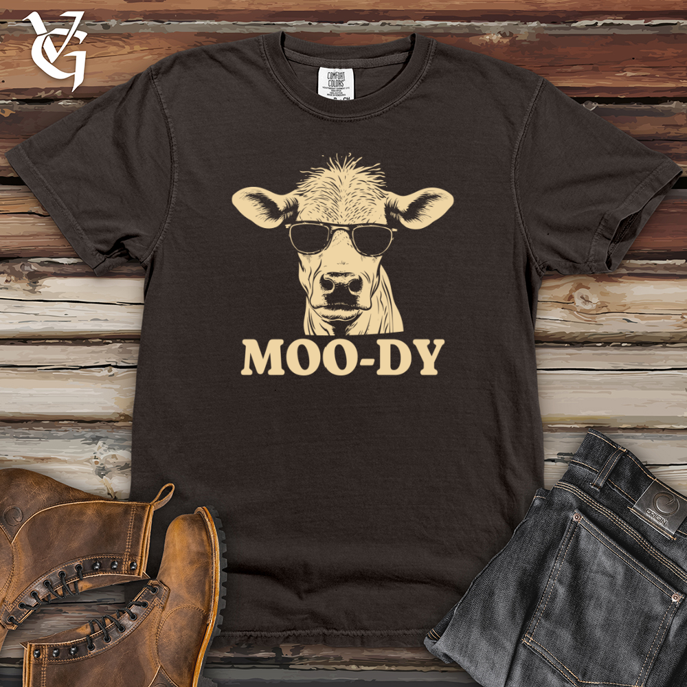 Viking Goods Retro Shades Cow Heavy Cotton Comfort Colors Tee Pepper / L