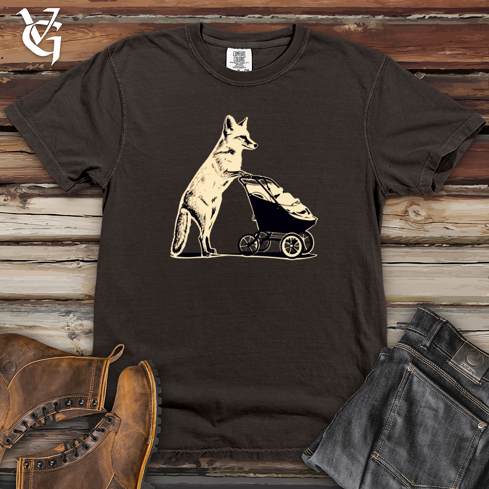 Viking Goods Retro Strolling Fox Heavy Cotton Comfort Colors Tee Pepper / L