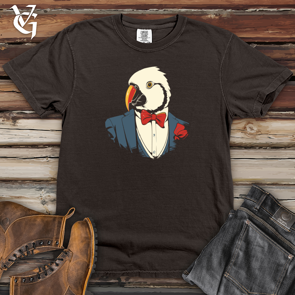 Viking Goods Retro Tuxedo Parrot Heavy Cotton Comfort Colors Tee Pepper / L