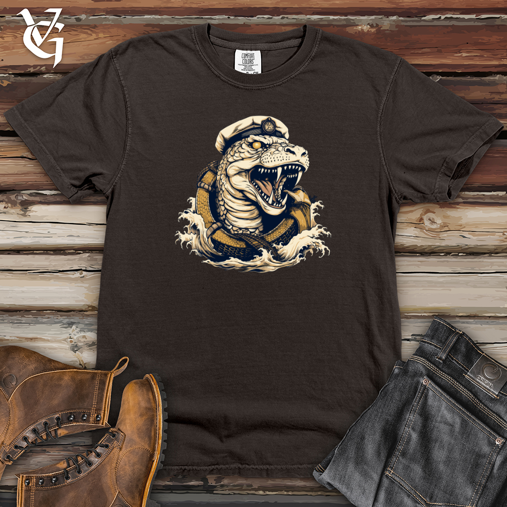 Viking Goods Serpent Sea Captain Heavy Cotton Comfort Colors Tee Pepper / L