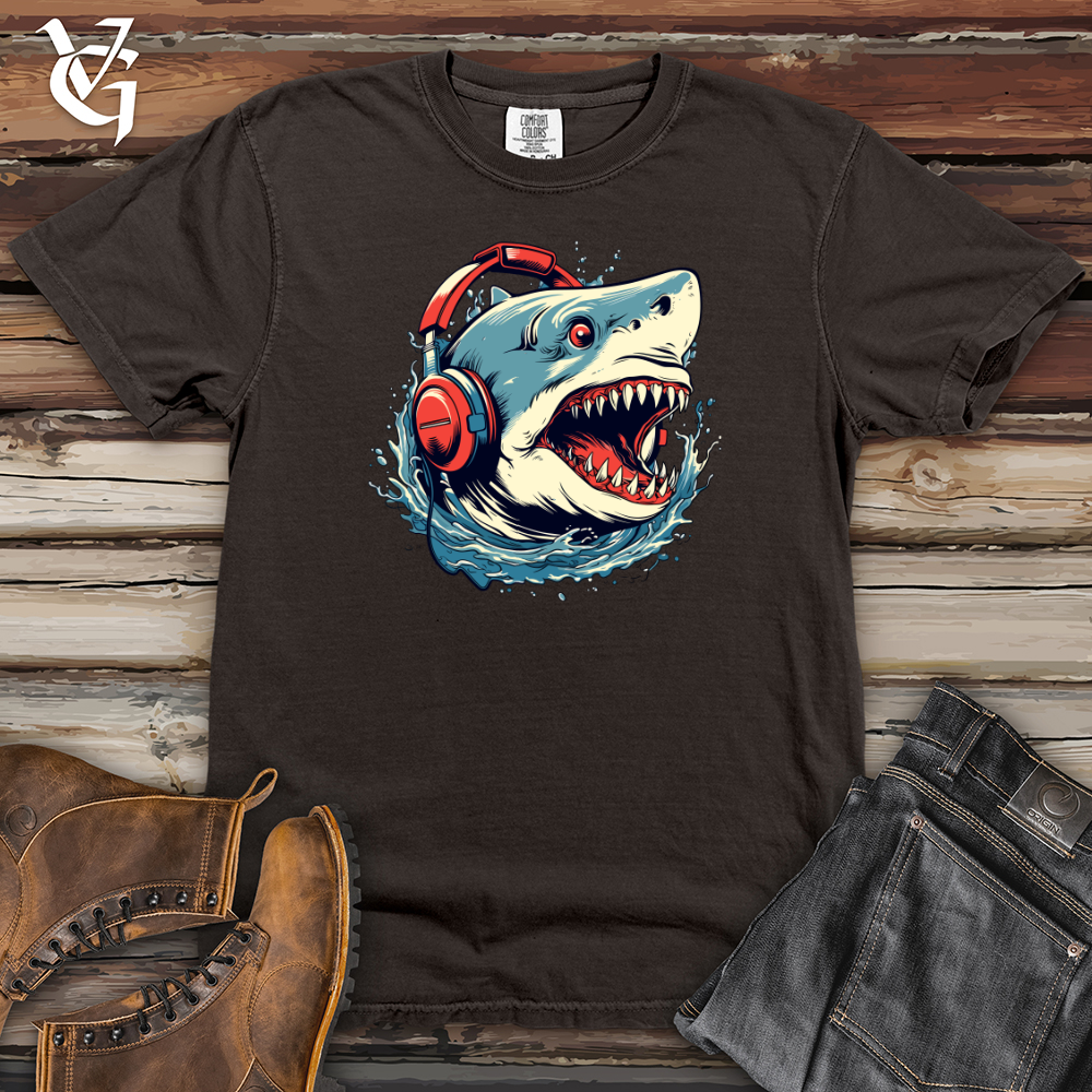 Viking Goods Shark Deep Dive Soundwave Symphony Heavy Cotton Comfort Colors Tee Pepper / L