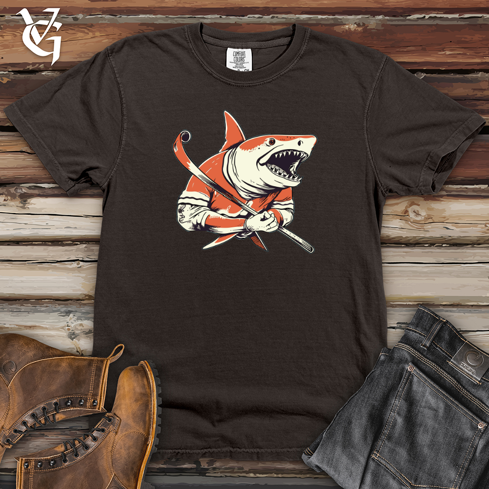 Viking Goods Sharkblade Slapshot Heavy Cotton Comfort Colors Tee Pepper / L