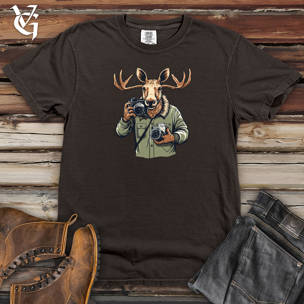 Viking Goods Shutterbug Moose Heavy Cotton Comfort Colors Tee Pepper / L
