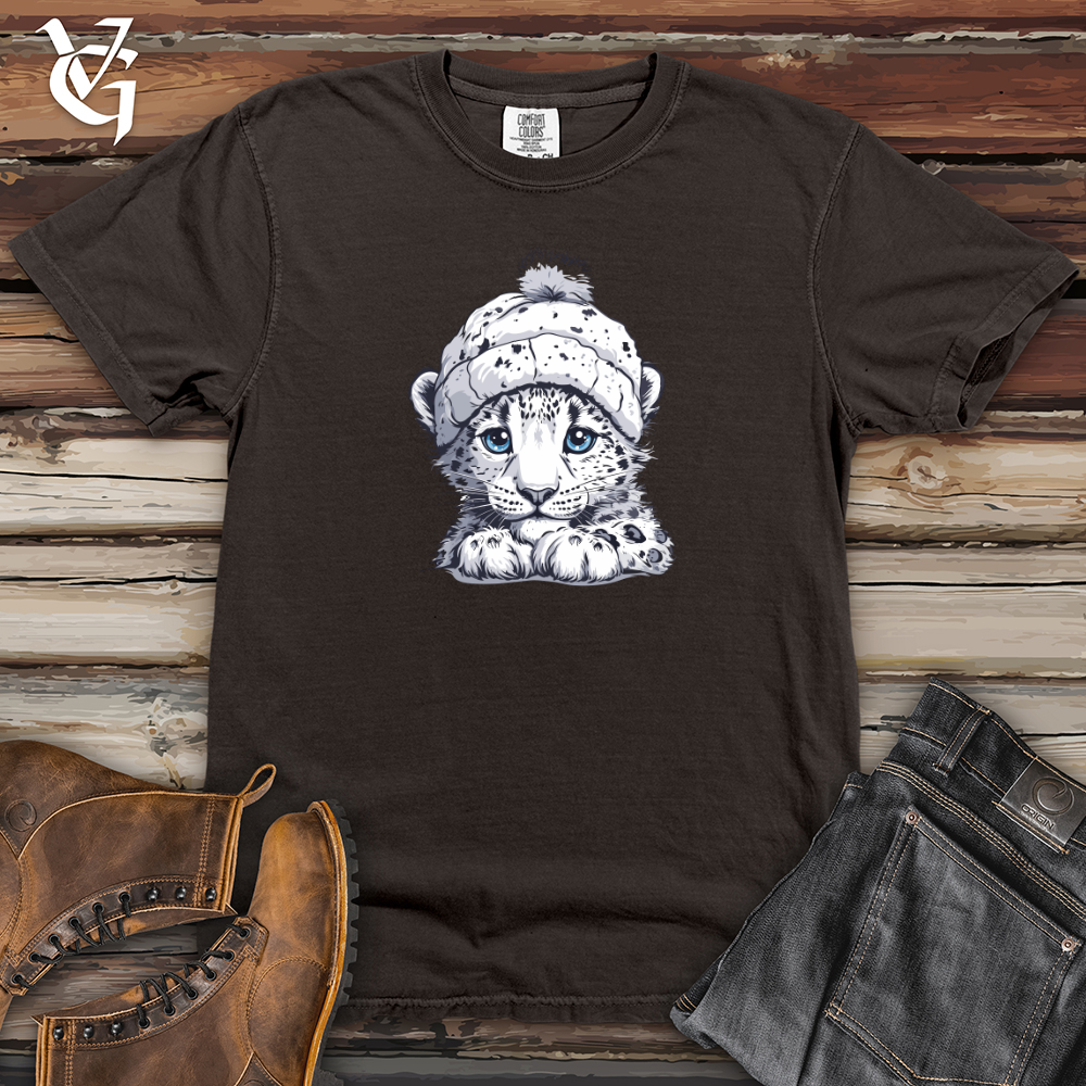 Viking Goods Snow Leopard Warmth Heavy Cotton Comfort Colors Tee Pepper / L