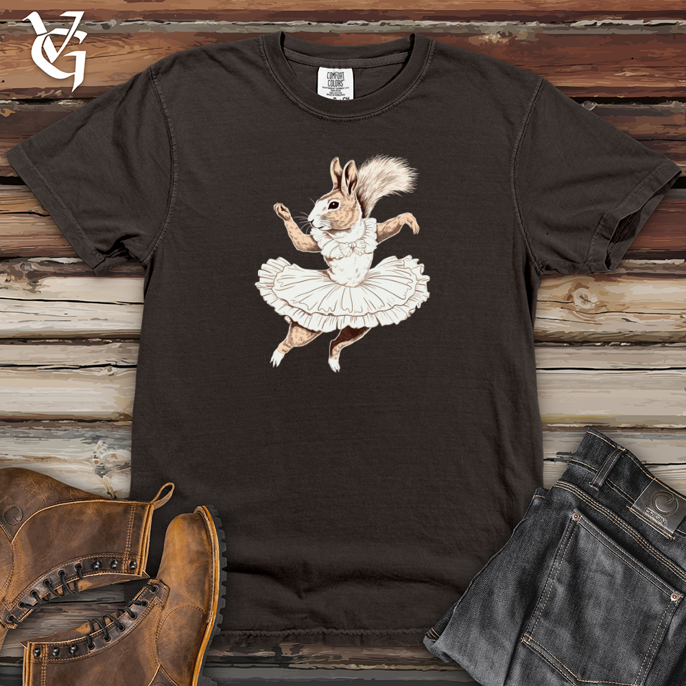 Viking Goods Squirrel Ballerina Elegance Heavy Cotton Comfort Colors Tee Pepper / L