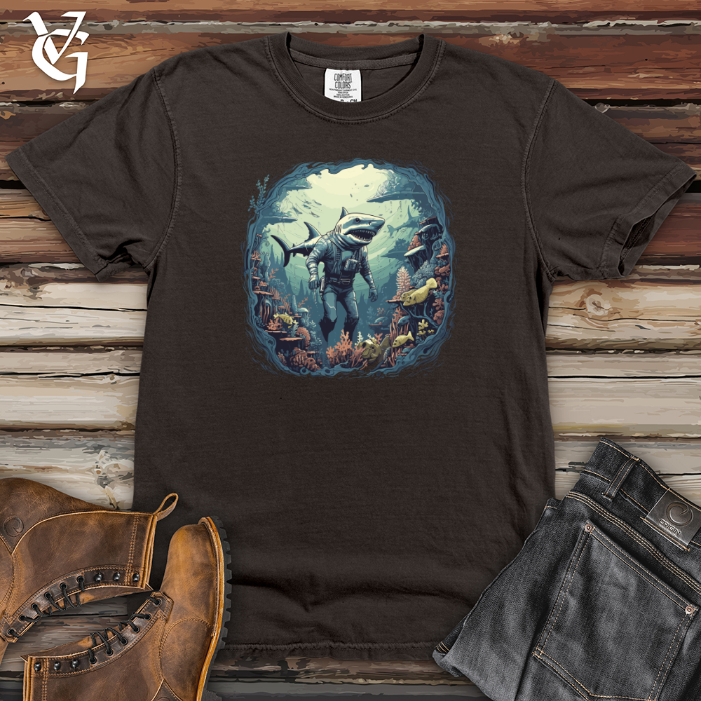 Viking Goods Surreal Shark Dive Heavy Cotton Comfort Colors Tee Pepper / L