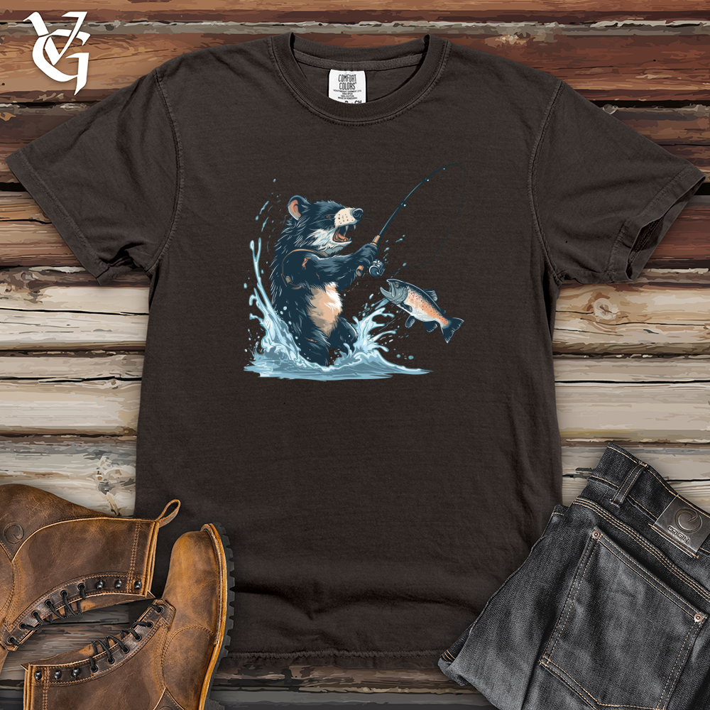 Viking Goods Tasmanian Devil Fishing Heavy Cotton Comfort Colors Tee Pepper / L