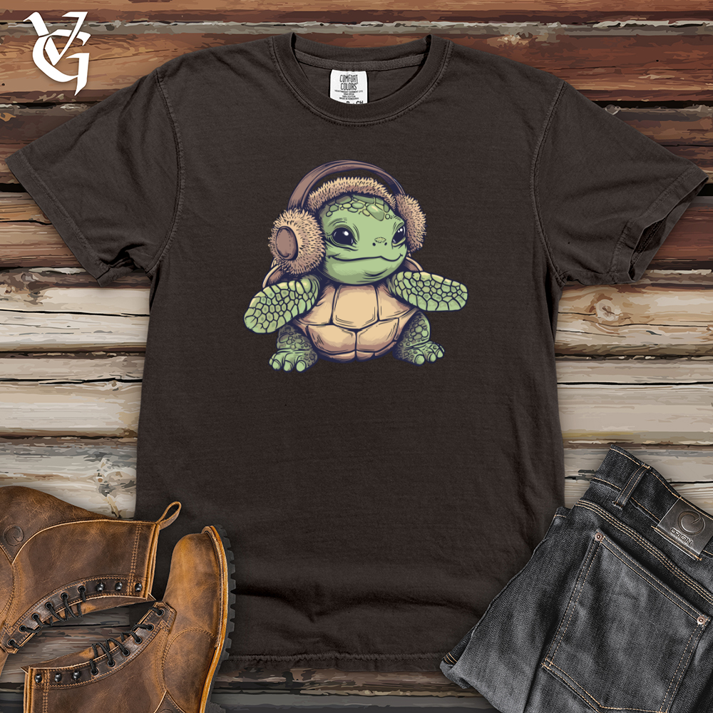 Viking Goods Turtle Cozy Earflaps Heavy Cotton Comfort Colors Tee Pepper / L