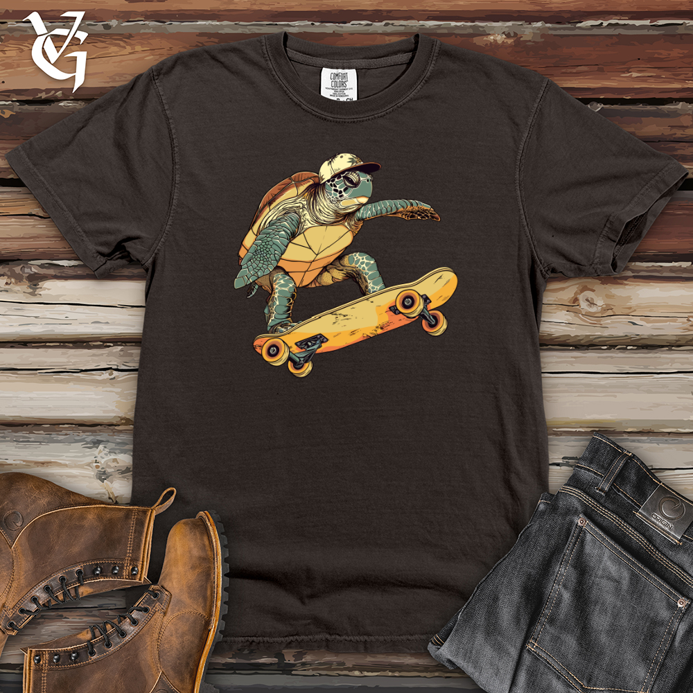 Viking Goods Turtle Skateboarder Groove Heavy Cotton Comfort Colors Tee Pepper / L
