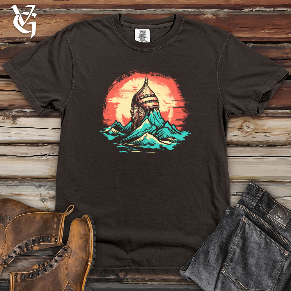 Viking Goods Viking Mountain Solitude Heavy Cotton Comfort Colors Tee Pepper / L