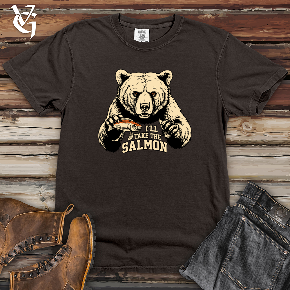Viking Goods Vintage Catch Bear Heavy Cotton Comfort Colors Tee Pepper / L