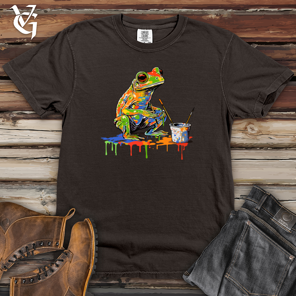 Viking Goods Vintage Masterpiece Frog Heavy Cotton Comfort Colors Tee Pepper / L