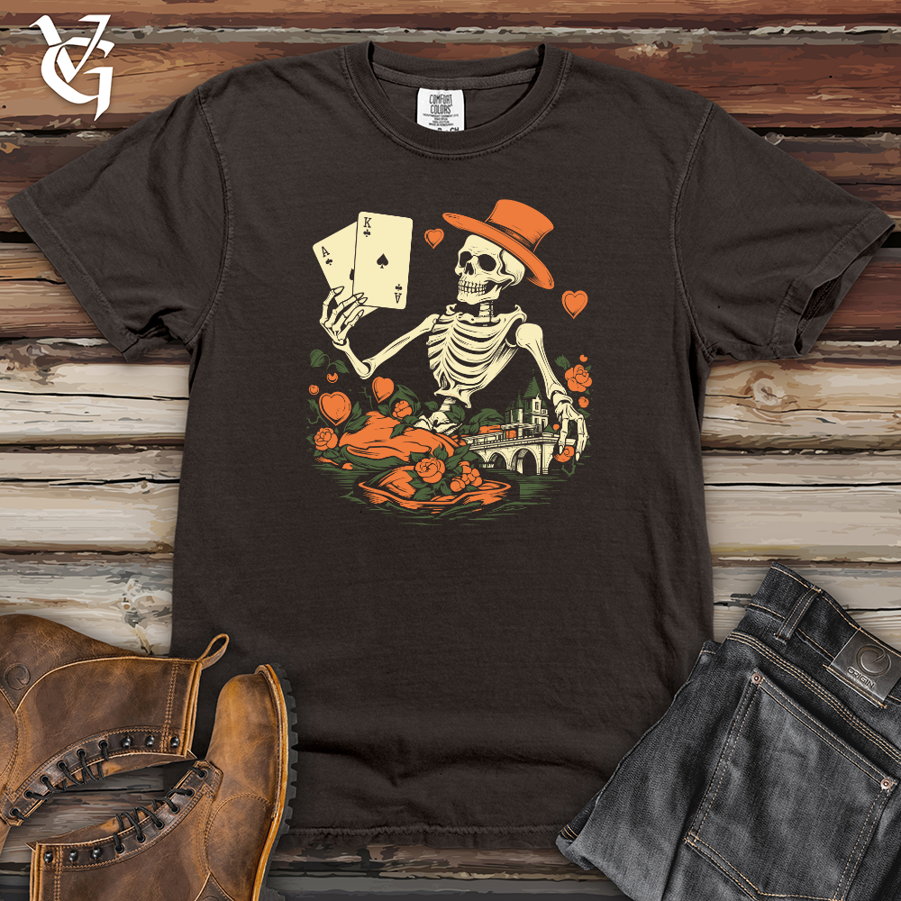 Viking Goods Whimsical Peach Card Shark Heavy Cotton Comfort Colors Tee Pepper / L