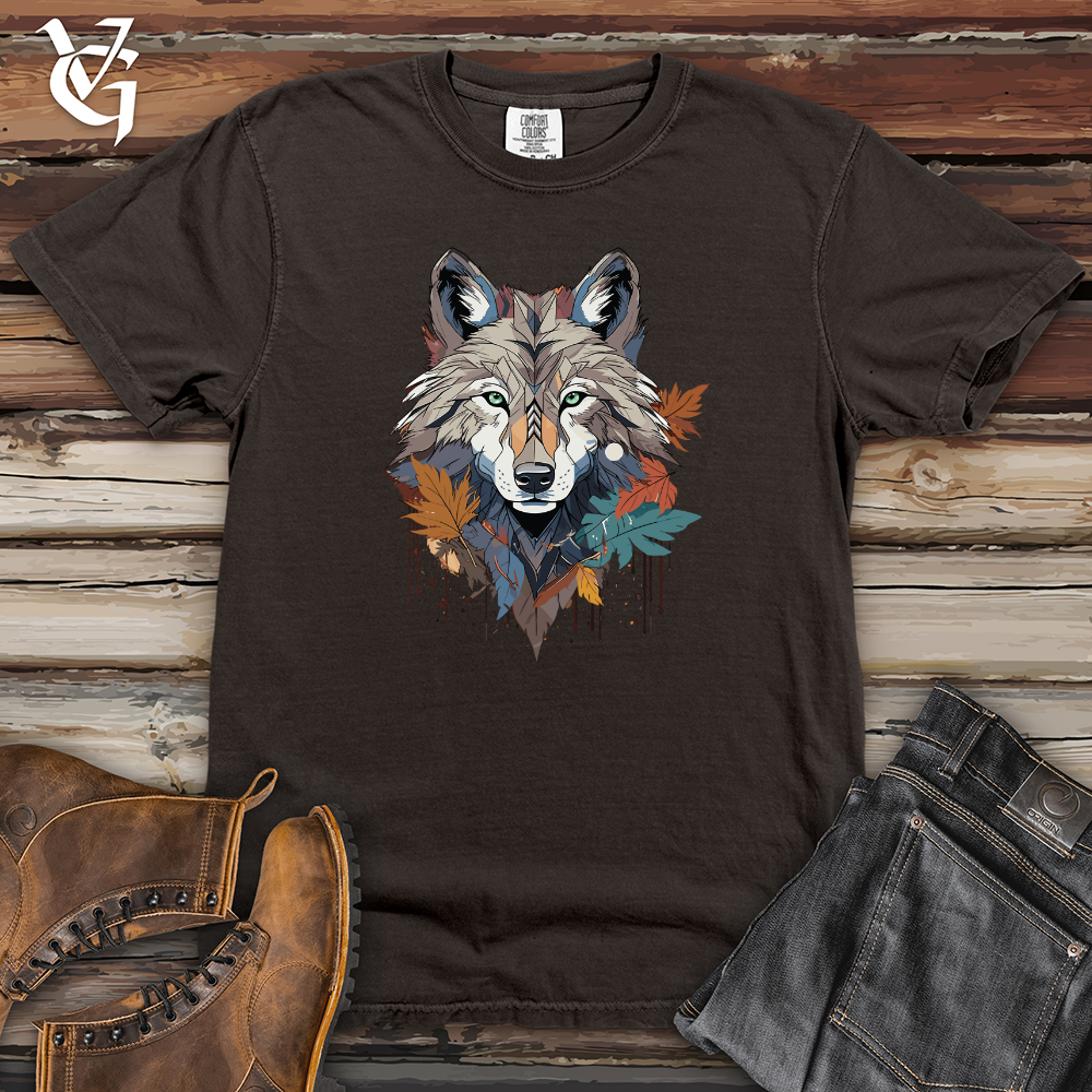 Viking Goods Wolf Autumn Spirit Heavy Cotton Comfort Colors Tee Pepper / L