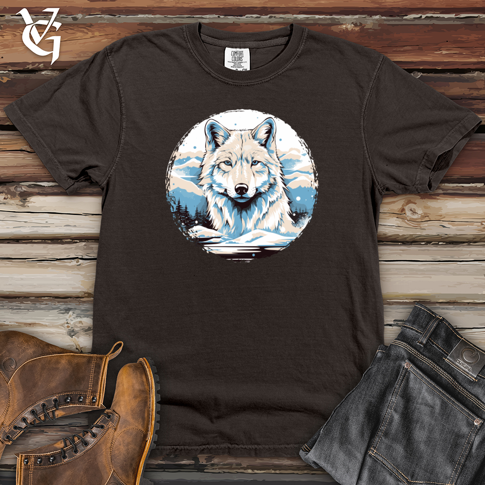 Viking Goods Wolf Winter Majesty Heavy Cotton Comfort Colors Tee Pepper / L
