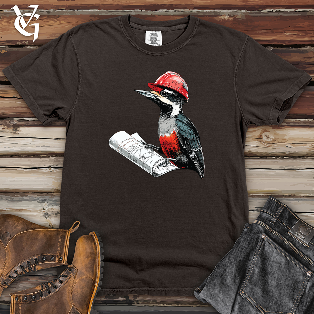 Viking Goods Woodpecker Project Planner Heavy Cotton Comfort Colors Tee Pepper / L