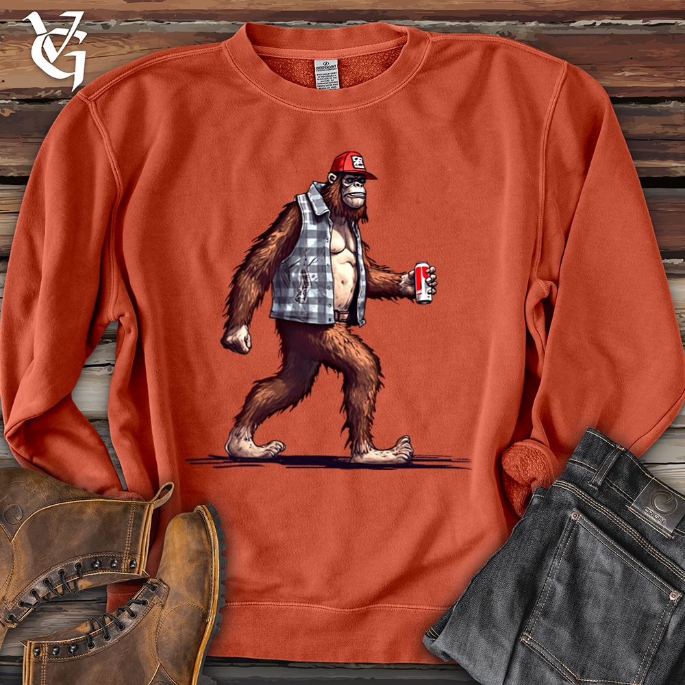 Viking Goods Big Foot Stroll Banjo Bison Pigment-Dyed Crewneck Pigment Amber / L