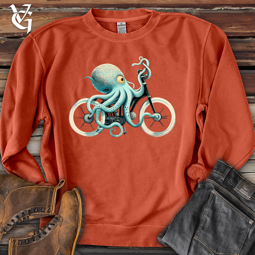Viking Goods Octobike Banjo Bison Pigment-Dyed Crewneck Pigment Amber / L