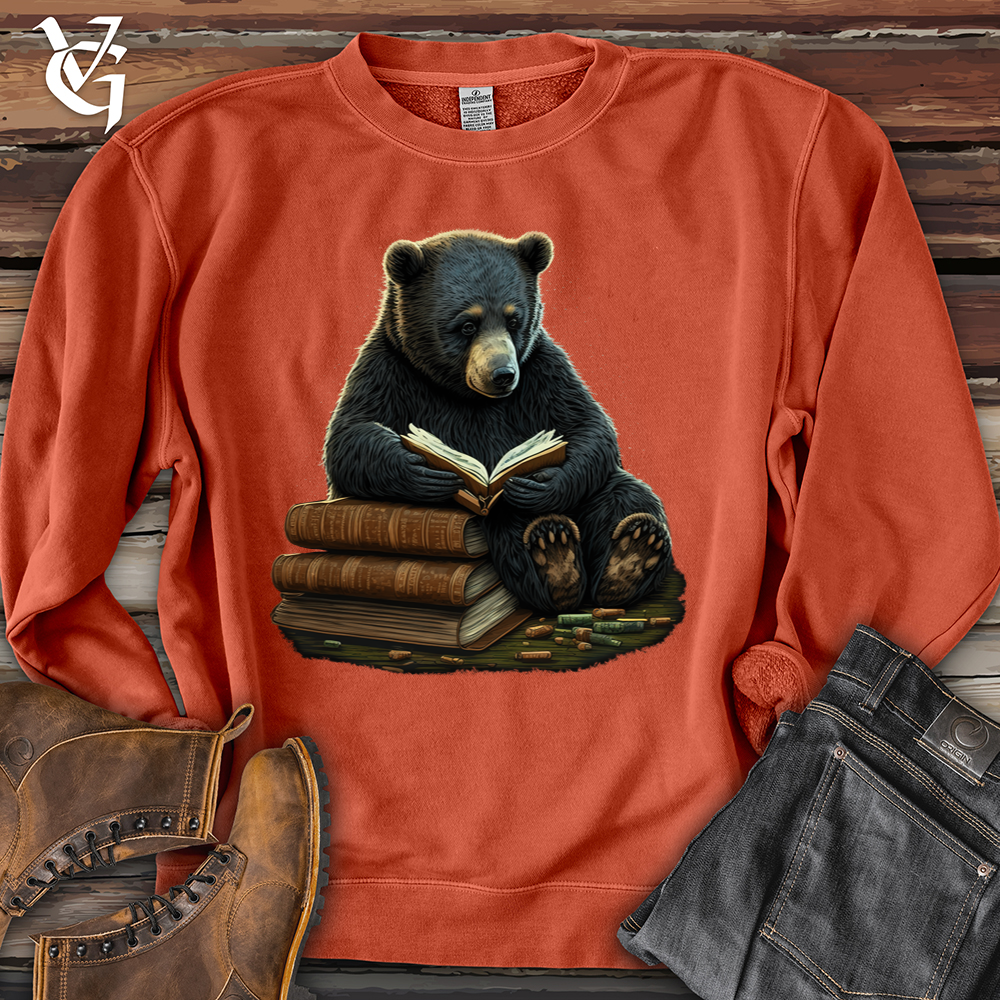Viking Goods Studious Bear Pigment-Dyed Crewneck Pigment Amber / L