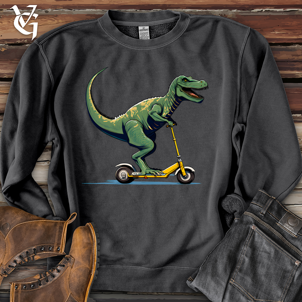 Viking Goods Dino Scoot Banjo Bison Pigment-Dyed Crewneck Pigment Black / L