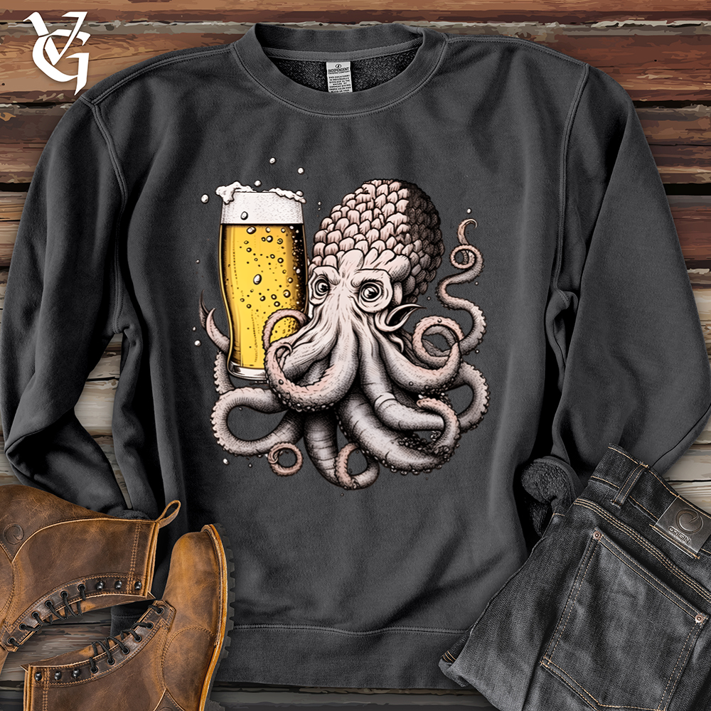 Viking Goods Hoptopus Pigment-Dyed Crewneck Pigment Black / L