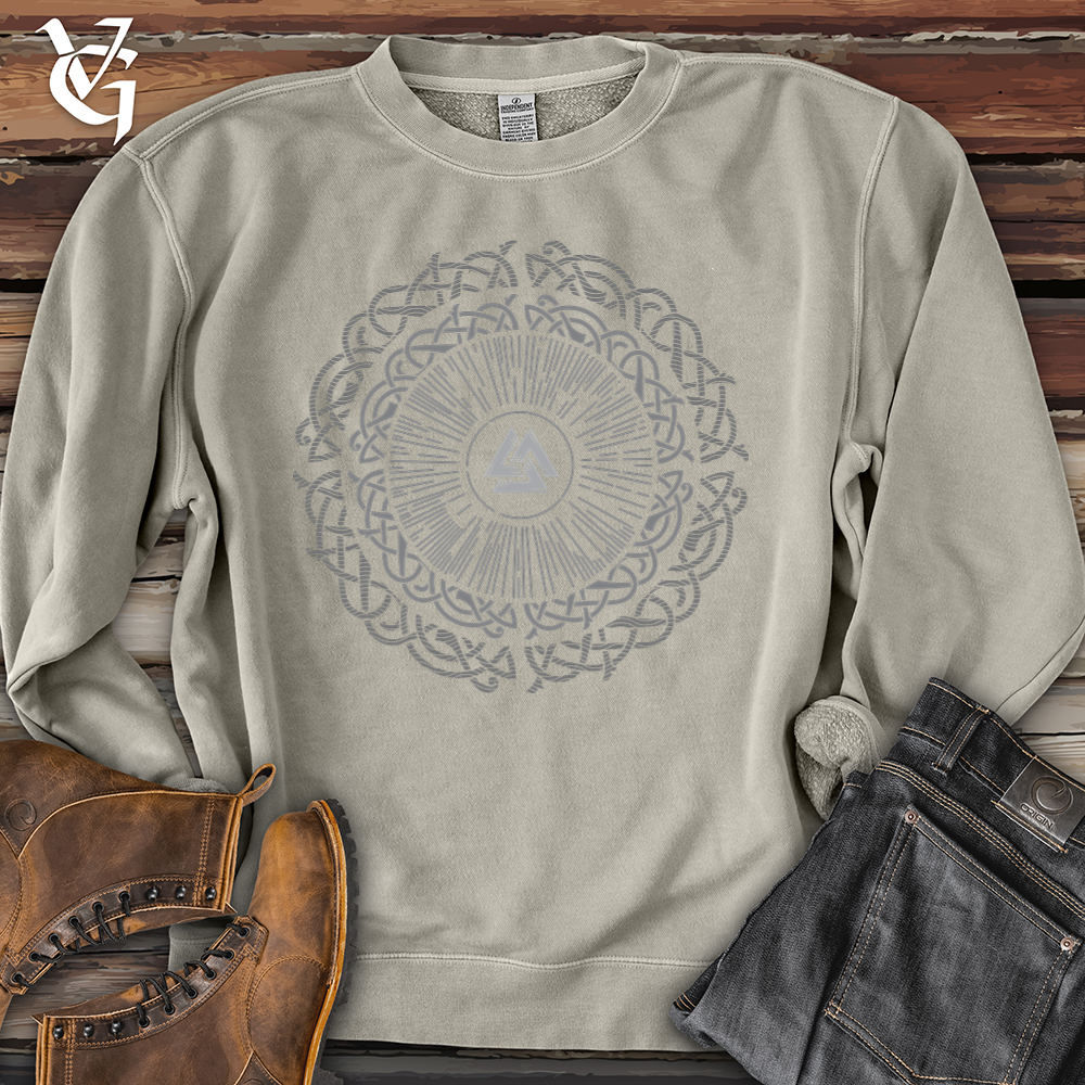 Viking Goods Ancient Round Celtic Pigment-Dyed Crewneck Pigment Cement / L