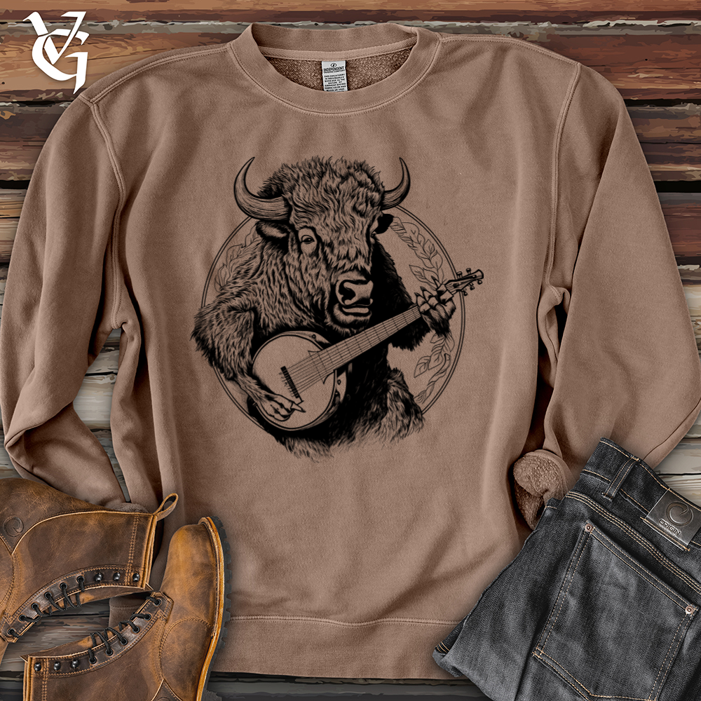 Viking Goods Banjo Bison Pigment-Dyed Crewneck Pigment Clay / L