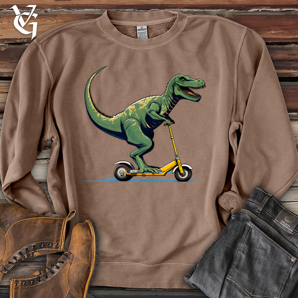 Viking Goods Dino Scoot Banjo Bison Pigment-Dyed Crewneck Pigment Clay / L