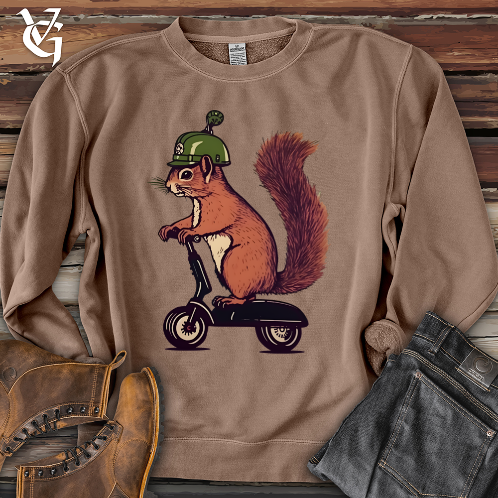 Viking Goods Squirrel Scoot Pigment-Dyed Crewneck Pigment Clay / L