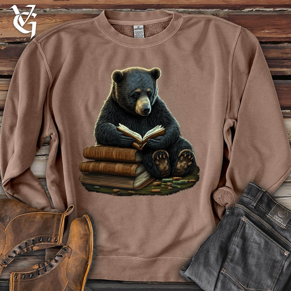 Viking Goods Studious Bear Pigment-Dyed Crewneck Pigment Clay / L
