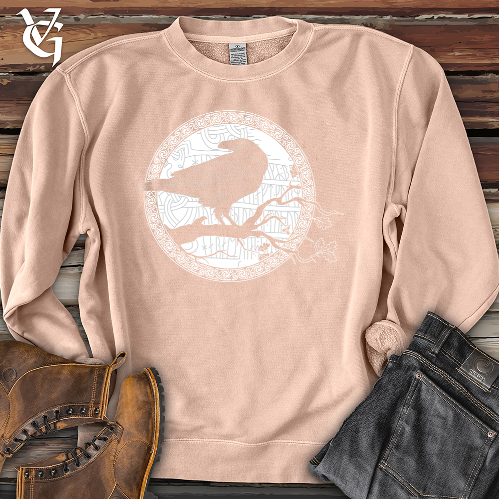 Viking Goods White Raven Winter Pigment-Dyed Crewneck Pigment Dusty Pink / L