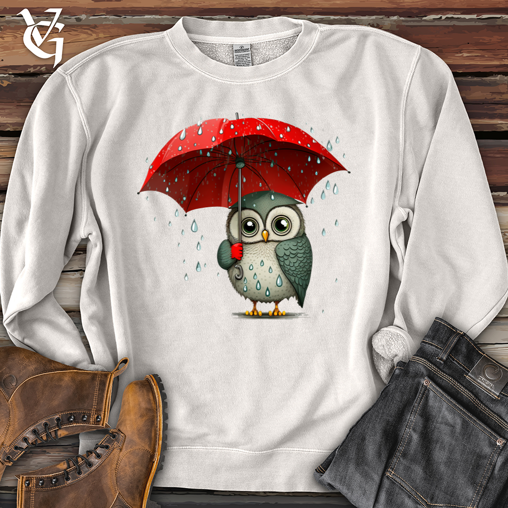 Viking Goods Owl In The Rain Pigment-Dyed Crewneck Pigment Ivory / L
